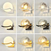 Lámpara de pared de bola de vidrio oro Decorbites™ para decoración de iluminación interior moderna