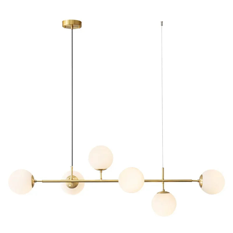 Lámpara colgante LED DecorBites™ con bola de cristal y acabado dorado para decoración moderna del hogar.