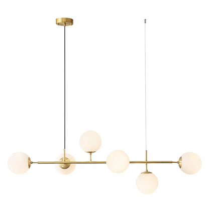 DecorBites™ Golden Glass Ball LED Pendant Light for Home Decor