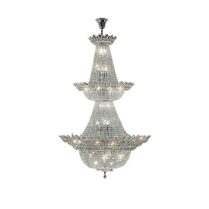 DecorBites™ Crystal LED Chandelier Light Fixture for Luxe Living Room Décor