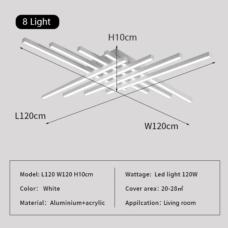 Decorbites™ Lineares LED-Deckenleuchte für Wohnzimmer- und Schlafzimmerbeleuchtung