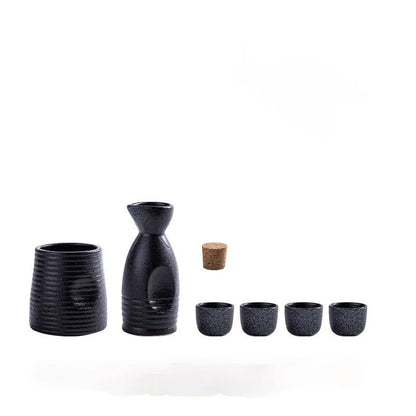 DecorBites™ Ceramic Wine Sake Set with Heater and Dispenser