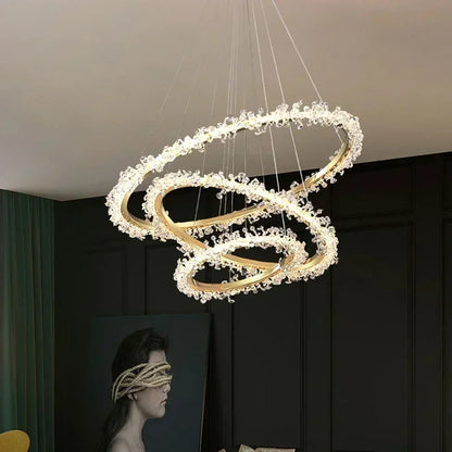 DecorBites™ Crystal Pendant Chandelier Modern Luxury Interior Decoration Lighting
