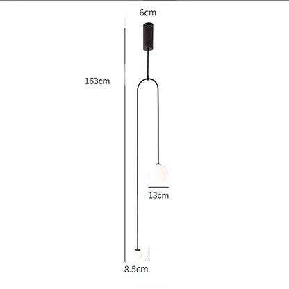 DecorBites™ Double Head Glass Ball Pendant Lights for Hotel Bedroom and Bathroom