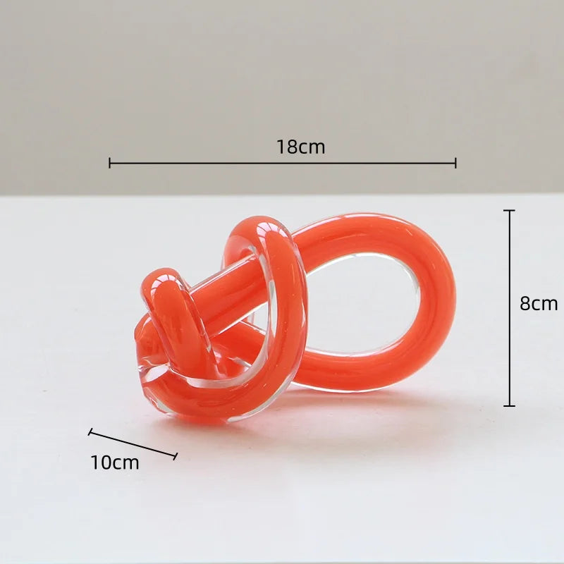 ديكورات منزلية من ديكوربايتس™ بعقدة خيط زجاجية هندسية