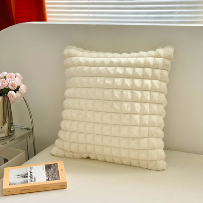 DecorBites™ Abstract Art Line Cushion Cover Plush Embroidered Pillowcase