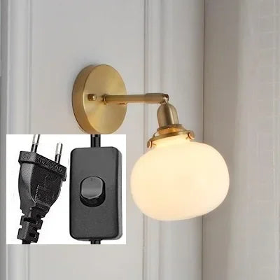 DecorBites™ Glass Ball Wall Sconce Modern Wandlamp Stair Light for Bedroom Bathroom Mirror