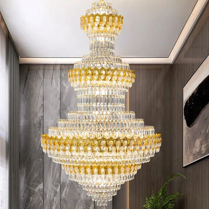 DecorBites™ Deluxe Crystal Chandelier for Chic European Villa Living Room & Hotel Luxury