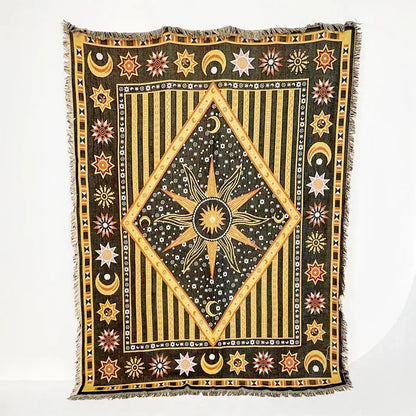 DecorBites™ Bohemian Classic Design Thread Blanket and Throw
