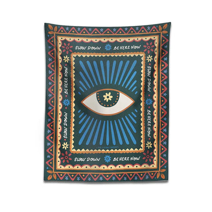 Decobites Retro Eye Tapestry Wall Hanging Hippie Boho Decor Witchcraft Tapestries