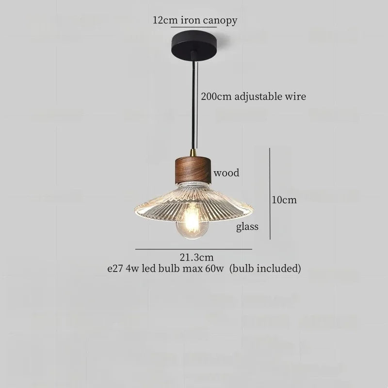 DecorBites™ Glass LED Pendant Light - Modern Nordic Hanging Lamp for Home and Dining