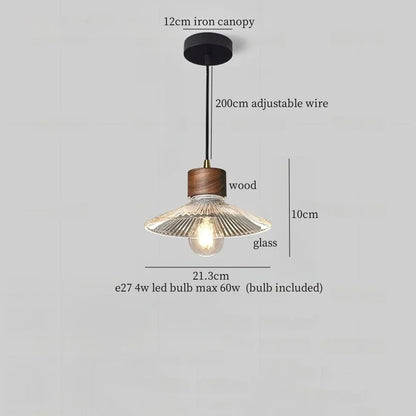 DecorBites™ Glass LED Pendant Light - Modern Nordic Hanging Lamp for Home and Dining