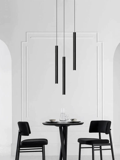 DecorBites™ Cylindrical LED Staircase Chandelier Suspension Light - Modern Villa Water Pipe Fixture