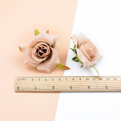 DecorBites™ Artificial Silk Roses Head Set for Wedding Home Decor DIY Wreath & Christmas