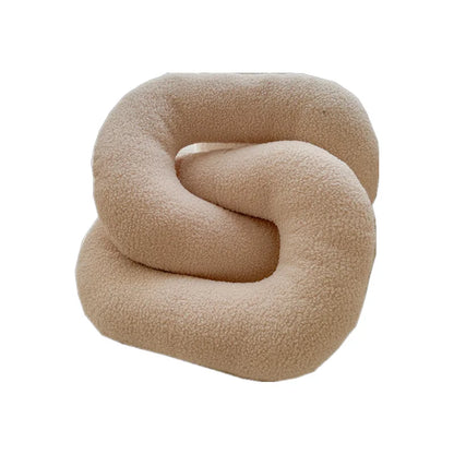 DecorBites™ Kids Comfort Knotted Cushion: Handmade & Bendable for Couch, Bed, Car, Office.