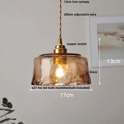 DecorBites™ Glass Flower LED Pendant Light, Adjustable Knob Switch, Modern Design