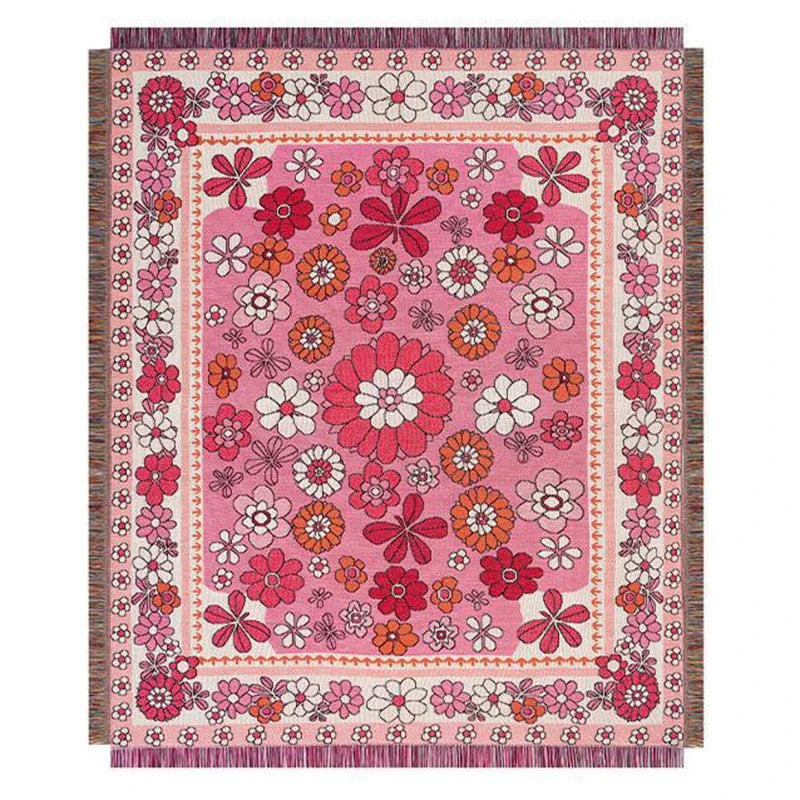 DecorBites™ Cat Strawberry Knitted Blanket Sofa Cover