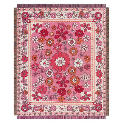 DecorBites™ Cat Strawberry Knitted Blanket Sofa Cover