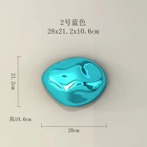 زخارف حائط حجرية ثلاثية الأبعاد من DecorBites™: جماليات الغرفة وديكورها - قلادات حجرية مطلية