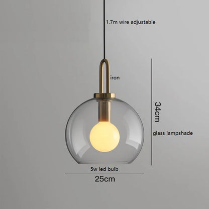 Lámpara colgante LED DecorBites™ con bola de cristal: Lámparas colgantes modernas para el hogar, restaurantes y cafeterías.