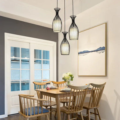 DecorBites™ Iron Cage Pendant Lights for Dining Living Room Bar Cafe Restaurant Industrial Style