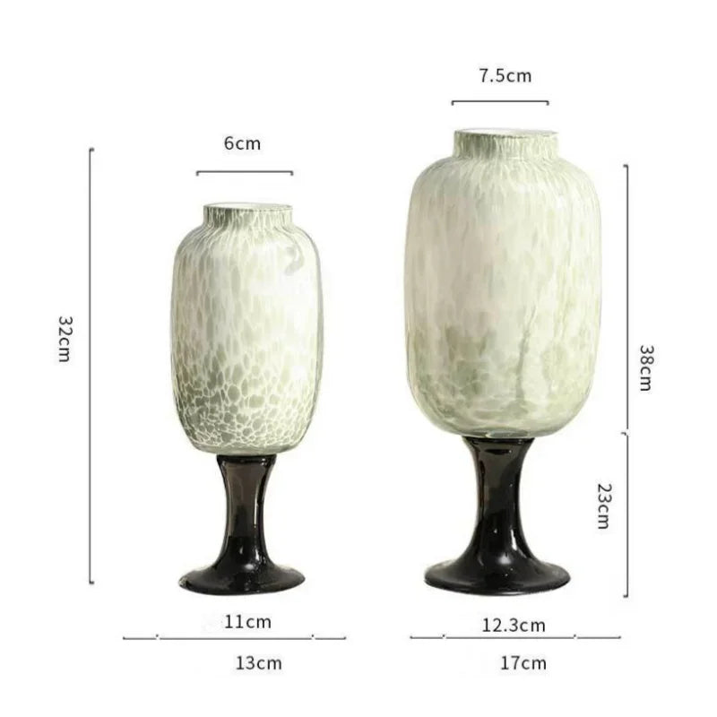 DecorBites™ Dot Texture Glass Vase for Stylish Home Decor