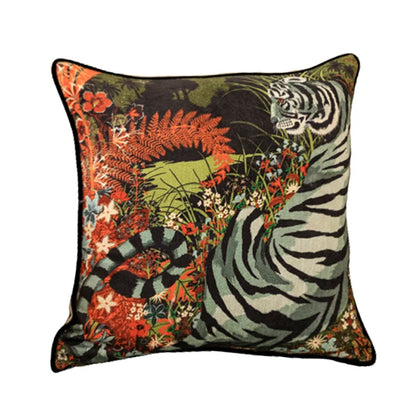 DecorBites™ Elephant Jungle Paradise Throw Pillow Cover