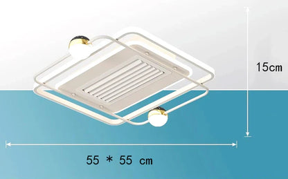 DecorBites™ Kids Bedroom Ceiling Fan with Remote Control and Modern LED Light