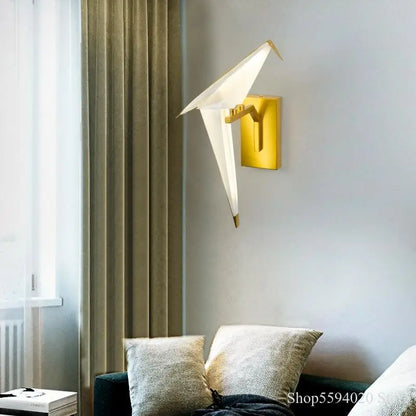 DecorBites™ Little Bird LED Wall Lamp: Modern Nordic Style Bedroom Living Room Sconce