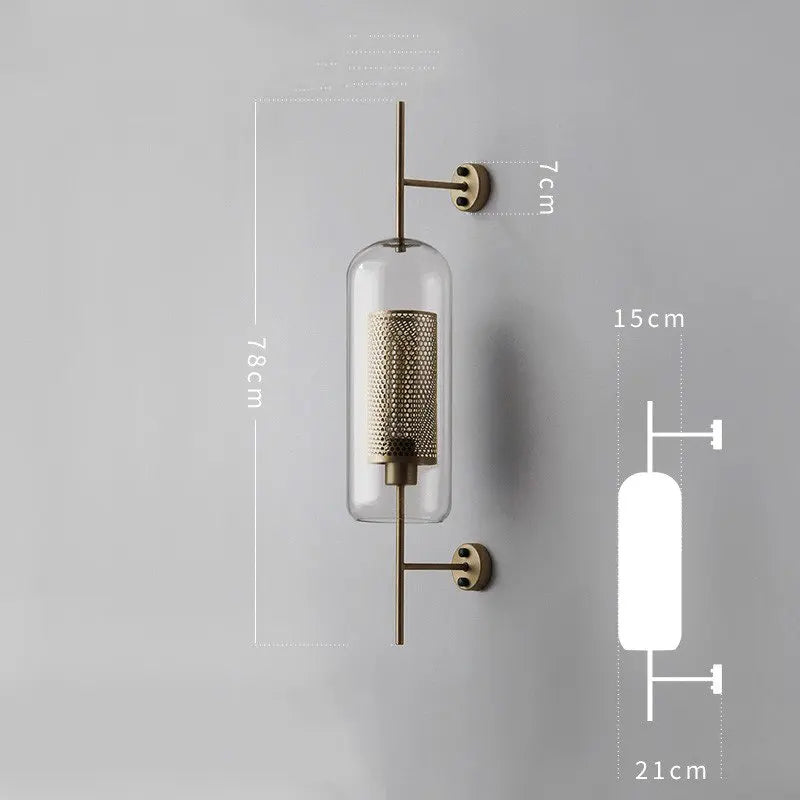 DecorBites™ Industrial Wind Grid Wall Lamp for Living Room, Bedroom, Restaurant, Study, Loft