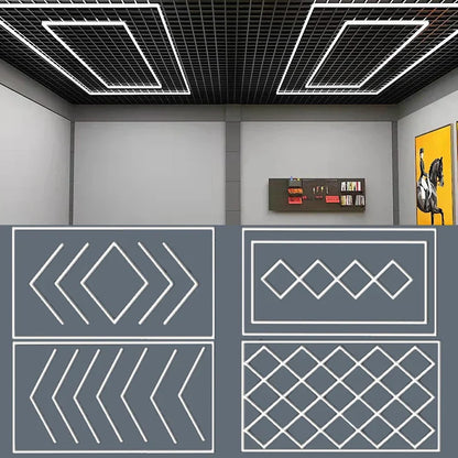 DecorBites™ Hexagon LED Ceiling Light for Home Garage and Commercial Systems