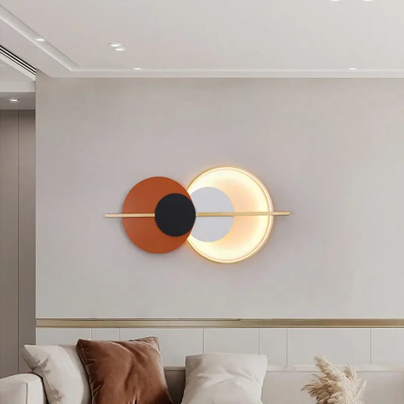 DecorBites™ Circular Sofa Luxury Wall Lamp: Simple Modern Nordic Bedroom Lighting