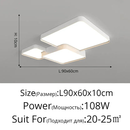 DecorBites™ LED Acrylic Chandelier - Modern Indoor Lighting for Bedroom Kitchen Living Room