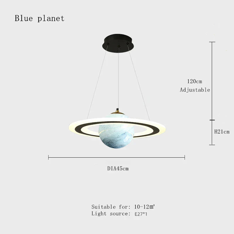 DecorBites™ LED Acrylic Planet Pendant Light: Children Room Star Chandeliers for Living Room Bedroom