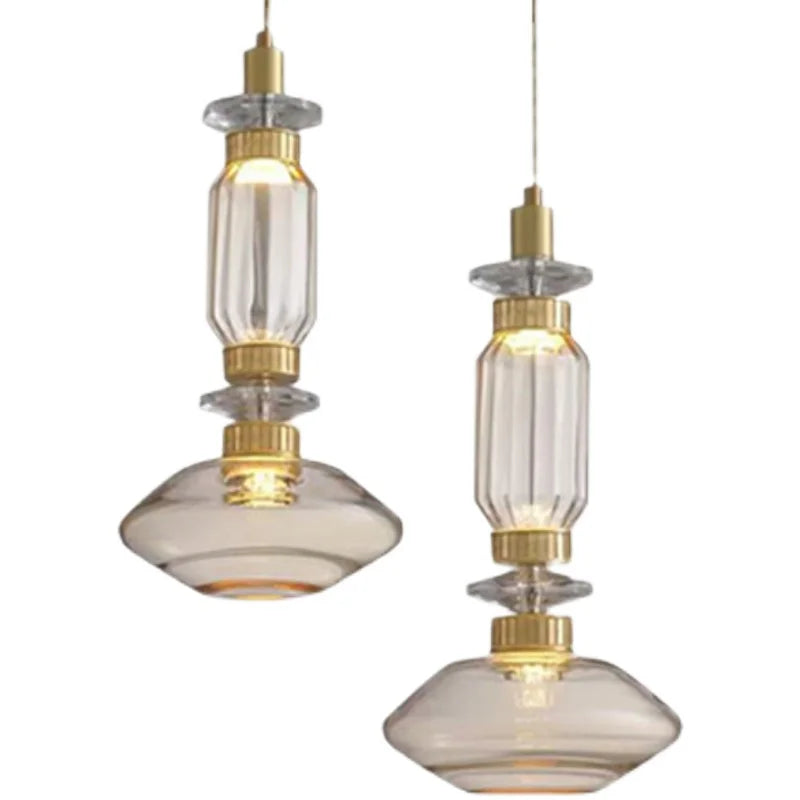 DecorBites™ Glass Chandelier: Elegant Lighting for Home, Restaurant, Bar, and Study Room