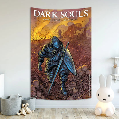 Decobites Dark Souls 3 Tapestry: Gamer Room Decor Psychedelic Background.