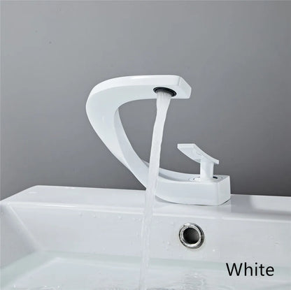 DecorBites™ Brass Bathroom Basin Faucet in Elegant Rose Gold Finish