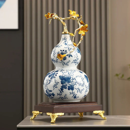 DecorBites™ Gourd Ornament Ceramic Handicrafts Home Decor Accessories