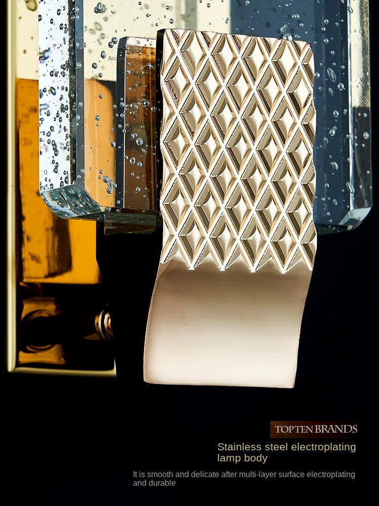 DecorBites™ Crystal Wall Lamp - Luxury Living Room Decor, Bedroom & Aisle Lighting