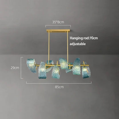 ثريا زجاجية من "ديكور بايتس™" لديكور غرفة الطعام العصرية ٢٠٢٤