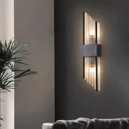 DecorBites™ Gold LED Wall Lamp Modern Light Luxury Sconce for Living Room & Bedroom