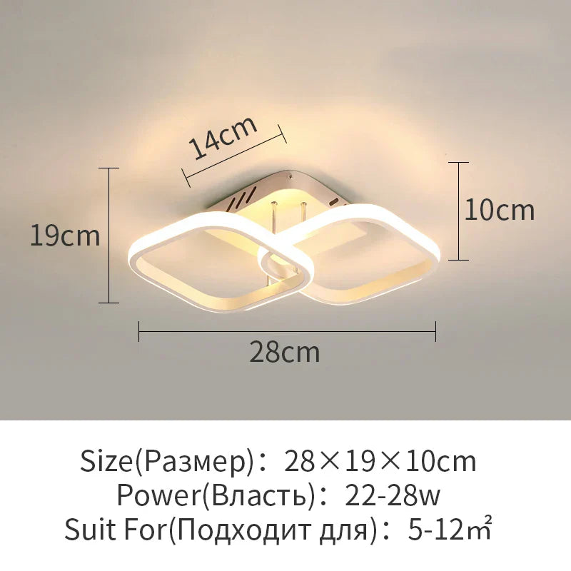 DecorBites™ LED Surface Mounted Aisle Ceiling Lights for Home Lighting