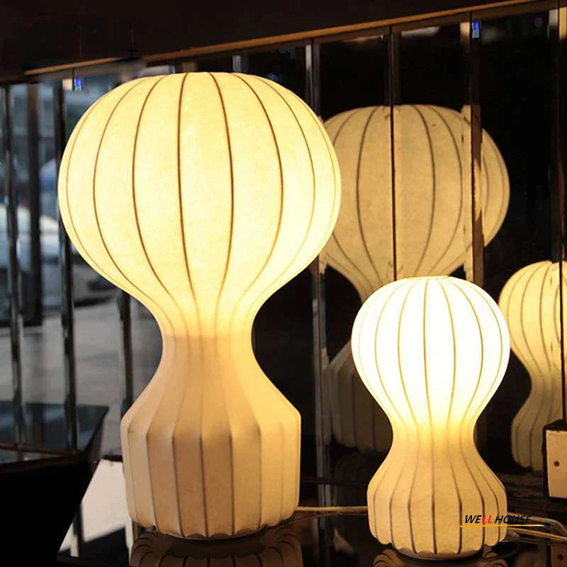 Silk Shade LED Floor Lamp