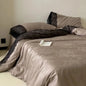 Decobites Silky Egyptian Cotton Lace Edge Bedding Set with Duvet Cover, Sheet & Pillowcases