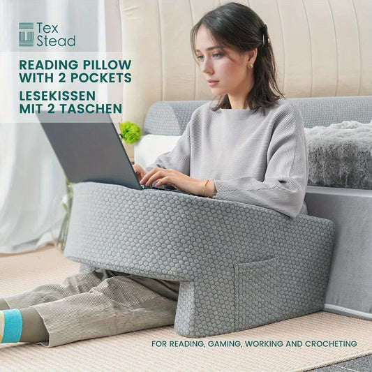 Decobites Soft Reading Pillow - Perfect for Gaming, Working, and Relaxing on Floor Sofa