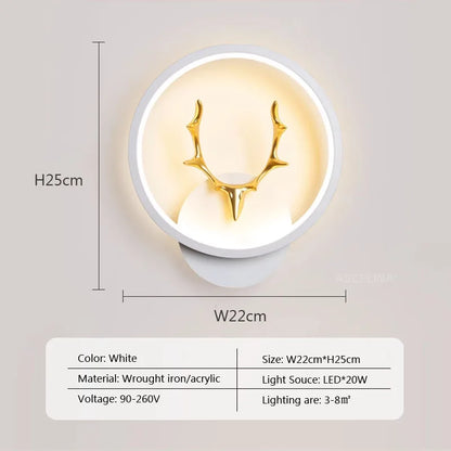 DecorBites™ LED Metal Acrylic Wall Light for Modern Minimalist Decor
