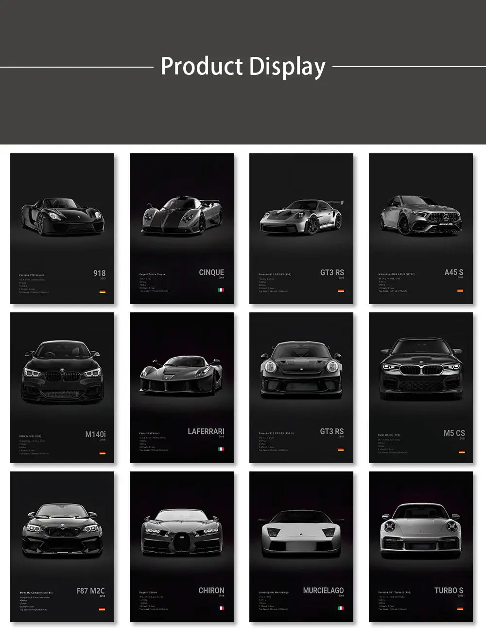 Luxury Car Canvas Wall Art Decor