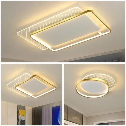 DecorBites™ LED Ceiling Lights: Modern Minimalist for Bedroom Living Room Kitchen Study Warm Home