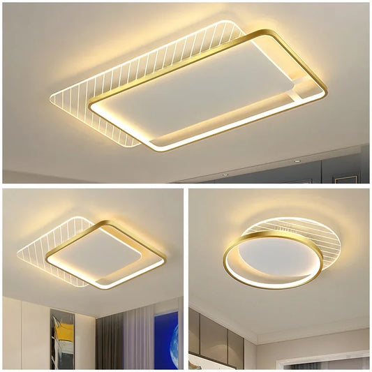 DecorBites™ LED Ceiling Lights: Modern Minimalist for Bedroom Living Room Kitchen Study Warm Home