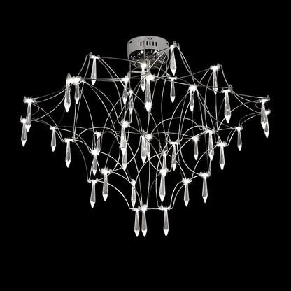 DecorBites™ Deluxe Crystal Star Lamp: Designer LED Lighting for Modern Living Room & Villa